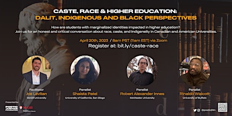 Caste, Race and Higher Education: Dalit, Indigenous and Black Perspectives