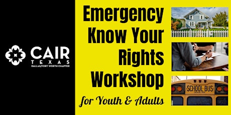 Emergency Know Your Rights Workshop for Youth & Adults - Southlake primary image