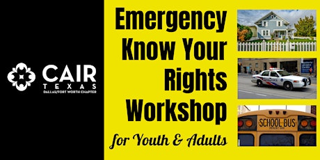 Emergency Know Your Rights Workshop for Youth & Adults - Valley Ranch primary image