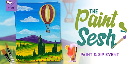 Paint & Sip Painting Event in Corona, CA – “Air Balloon Valley”