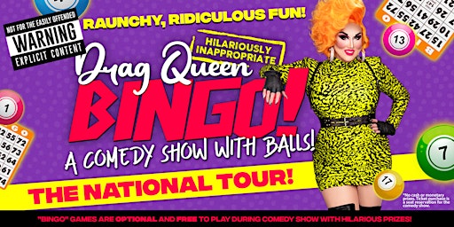 Drag Bingo @ Tin Roof Raleigh, NC (EARLY SHOW)  • 4/23/23