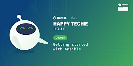 Imagem principal do evento Happy Techie Hour "Getting started with Ansible"