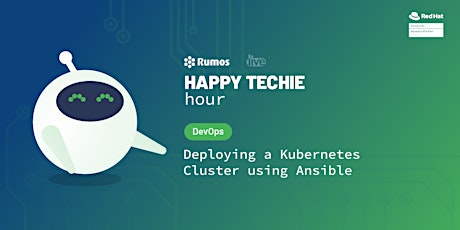 Primaire afbeelding van Happy Techie Hour "Deploying a Kubernetes Cluster using Ansible"