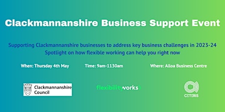 Hauptbild für Clackmannanshire Business Support Event