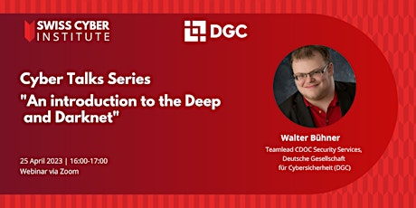 Hauptbild für Cyber Talks Series: "An introduction to the Deep and Darknet"