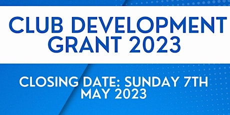 Club Development Grant Information Talk