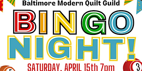 Quilt Bingo Night hosted by the Baltimore Modern Quilt Guild