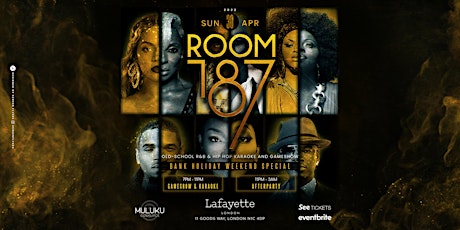 ROOM 187: BANK HOLIDAY WEEKEND SPECIAL primary image