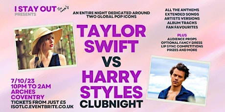 Taylor Swift vs Harry Styles Club Night - Coventry