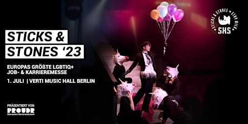 Hauptbild für STICKS & STONES Berlin '23 - Europas größte LGBTIQ+ Job- & Karrieremesse