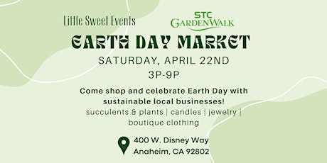 Earth Day Market Pop Up Shop