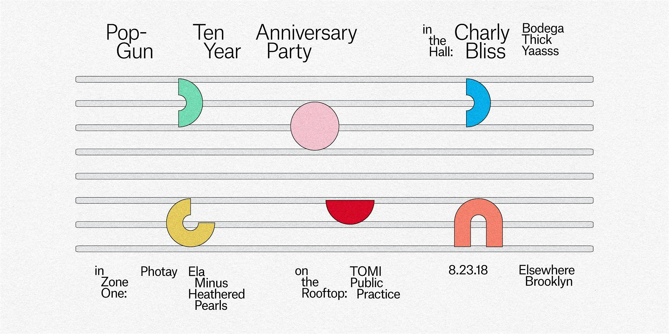 PopGun 10 Year Anniversary Party w/ Charly Bliss, Photay, Bodega, Ela Minus, THICK, Heatheared Pearls, YAASSS