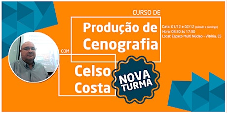 Imagem principal do evento CURSO DE PRODUÇÃO DE CENOGRAFIA COM CELSO COSTA