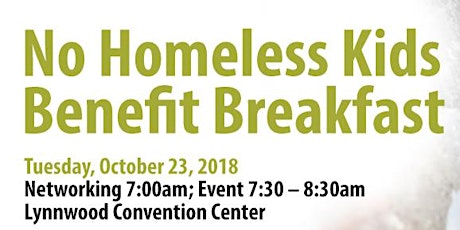 No Homeless Kids Benefit Breakfast 2018 primary image