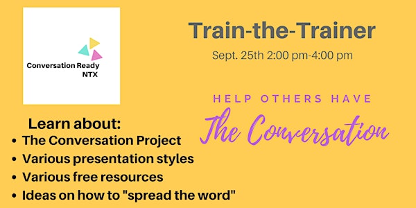 Conversation Ready North Texas - Train-the-Trainer
