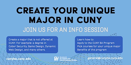 CUNY Baccalaureate Info Session for Fall 2023 Admissions - April 12 primary image