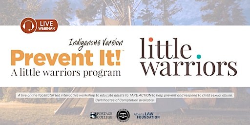 Imagen principal de Little Warriors Prevent It! Workshop (Indigenous Version)