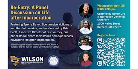 Re-Entry: A Panel Discussion on Life after Incarceration