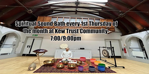 Spiritual Sound Bath with Singing Bowls, Crystal Bowls  Gong West London  primärbild
