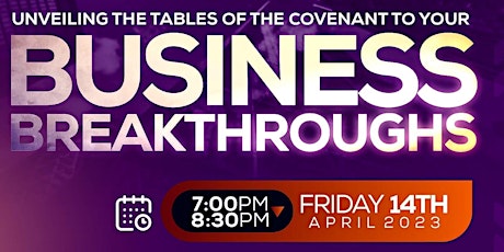 UNVEILING THE TABLE OF THE COVENANTS TO YOUR BUSINESS BREAKTHROUGHS
