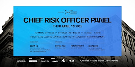 RMA Vancouver Presents:  Chief Risk Operator Panel Discussion