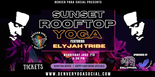 Sunset Skyline  Rooftop Yoga w/ Elyjah Tribe primary image