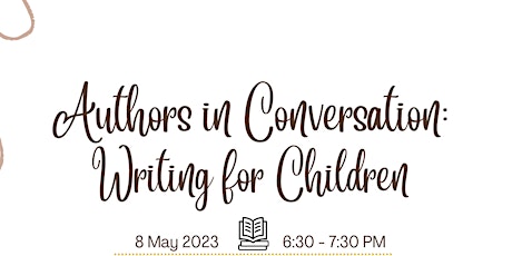 Imagem principal do evento Authors in Conversation: Writing for Children (Hybrid event)