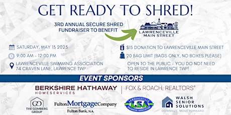 Copy of Drive Thru Community Shredding Event primary image