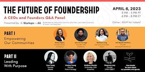 The Future of Foundership: A CEOs and Founders Q&A Panel