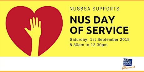 NUS Day of Service - 1st September 2018 primary image