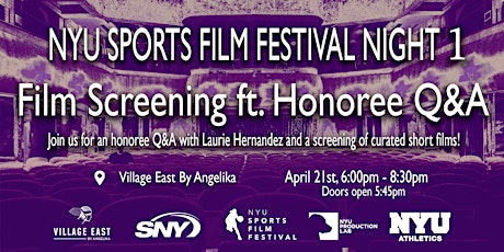 Night 1: Film Screening ft. Honoree Q&A