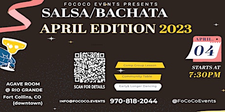 Salsa/Bachata Dance - April. Edition @ Rio (Agave Room)