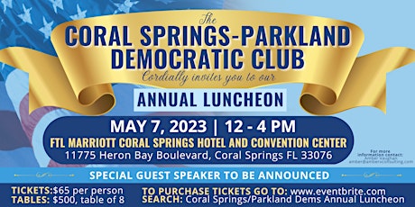 Coral Springs/Parkland Dems Annual Luncheon