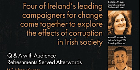 'Change Makers' - A Conversation on Corruption in Ireland primary image