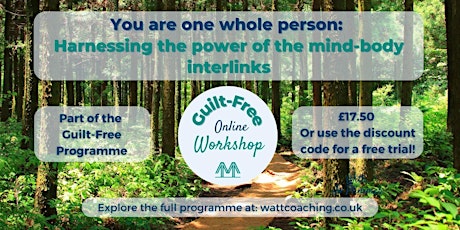 You are one whole person: Harnessing the power of the mind-body interlinks primary image