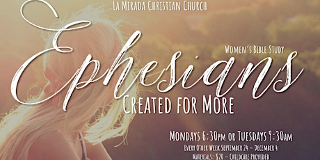 Ephesians Women's Bible Study (Mondays) primary image