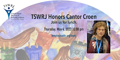 Imagen principal de TSWRJ Honors Cantor Laura Croen with a luncheon for TSWRJ members