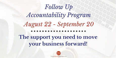 30 Day Follow Up Accountability Program primary image
