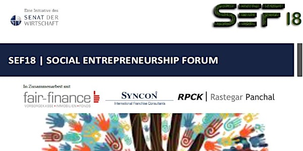 SEF18 - SOCIAL ENTREPRENEURSHIP FORUM 2018