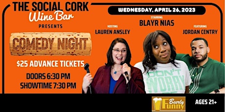 Comedy Night at The Social Cork Wine Bar - By Beerly Funny