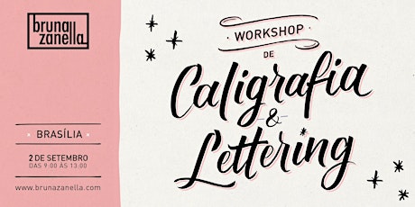 Imagem principal do evento Workshop de Caligrafia e Lettering com Bruna Zanella · 2 de Setembro