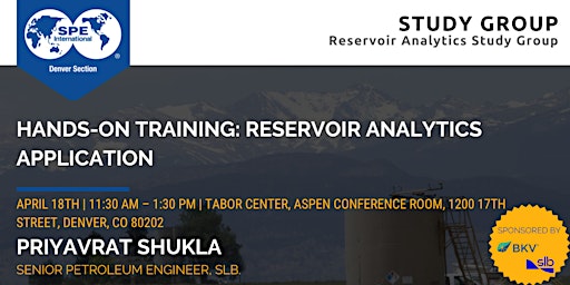 SPE Denver Reservoir Analytics Study Group primary image