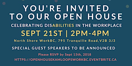 Kamloops WorkBC Open House – Celebrating disABILITIES in the Workplace primary image