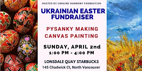Ukraine Fundraiser - Pysanky egg painting and Canvas Painting Workshop