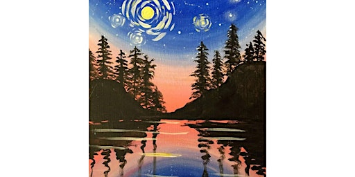 Image principale de Shooting Stars Over the Lake - Paint and Sip by Classpop!™