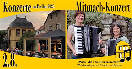 Mitmach-Konzert: „Wirtshaussingen - Open air"  mit Claudia und Sandra