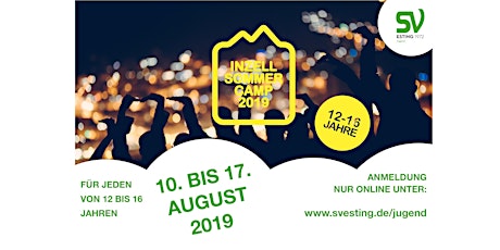 SV Esting INZELL 2019 Sommer Camp 12 - 16 Jahre