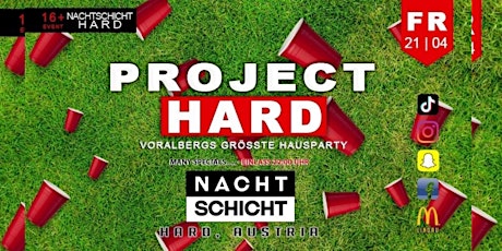PROJECT HARD - PARTY / 16+ EVENT