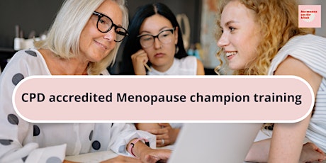 Menopause champion training