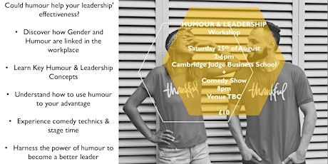 Humour & Leadership Workshop primary image